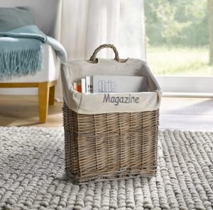Dekoratyvinis pintas krepšelis "Žurnalas"