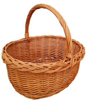 Krepšelis piknikui, dovanai, grybavimui, vidutinis