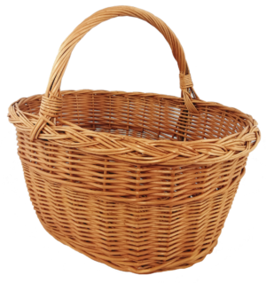 Pintas pirkinių krepšelis, grybavimui 52 cm