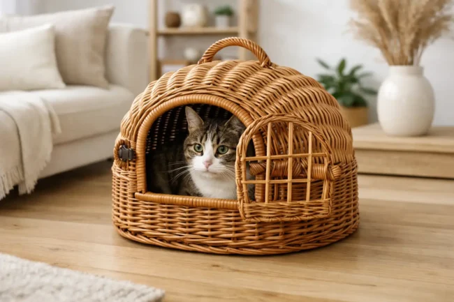 Pintas krepšys katei transportui - ar verta?
