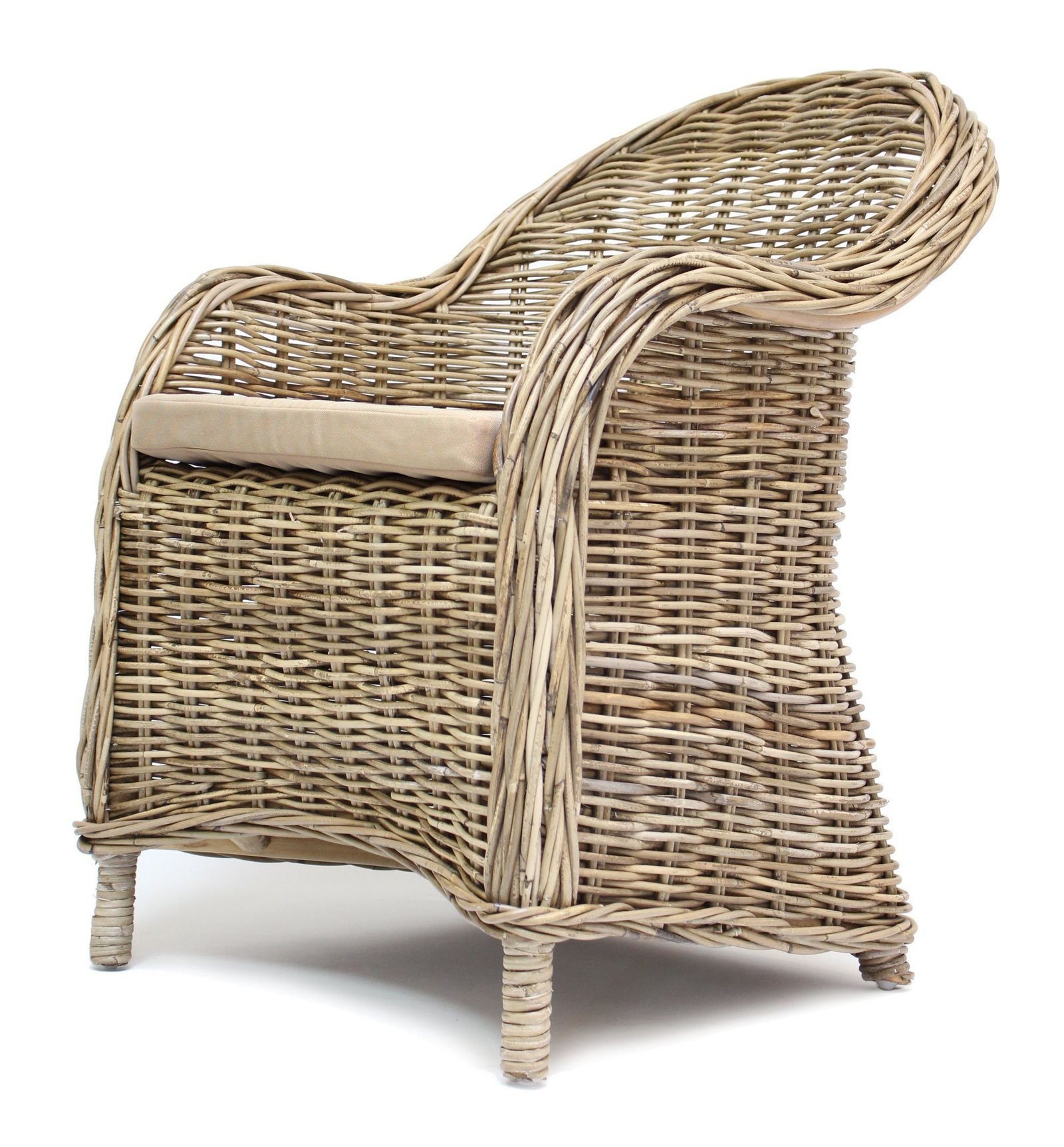 Rotango fotelis "Koboo Grey" - Image 3