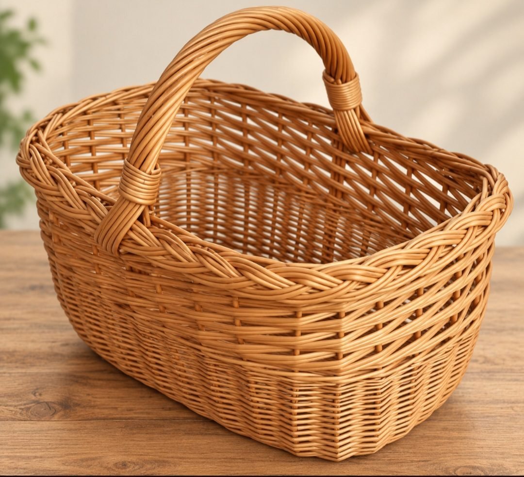 Pintas krepšys lenktais kraštais, 40 cm